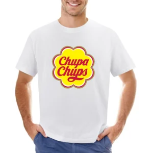 Chupa Chups Lollipop Candy Logo Asian Size Men T-Shirt