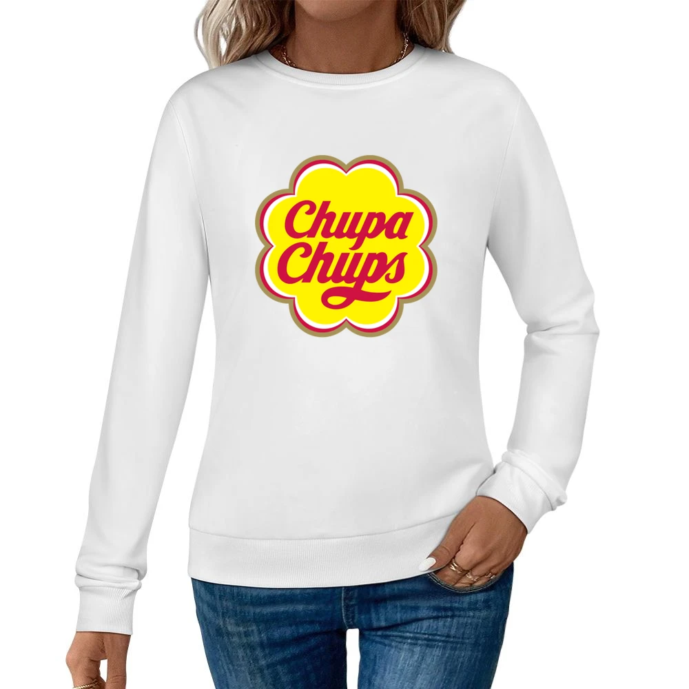 Chupa Chups Lollipop Candy Logo Women Pullover Sweatshirt
