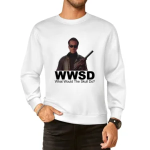 Classic Movie Scarface What Would The Skull Do European Size Pullover Sweater