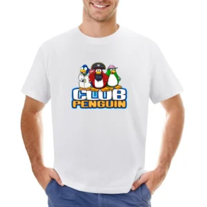 Club Penguin Online Gaming Fun Asian Size Men T-Shirt