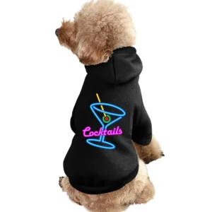 Cocktails Fun Neon Lights Party Alcohol Pet Apparel Clothes