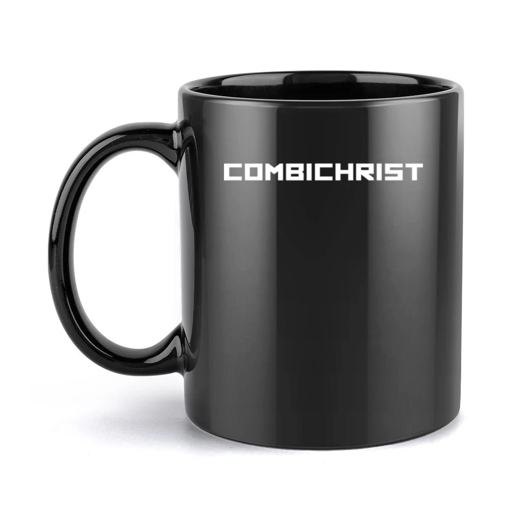 Combichrist white text Logo Black Mug