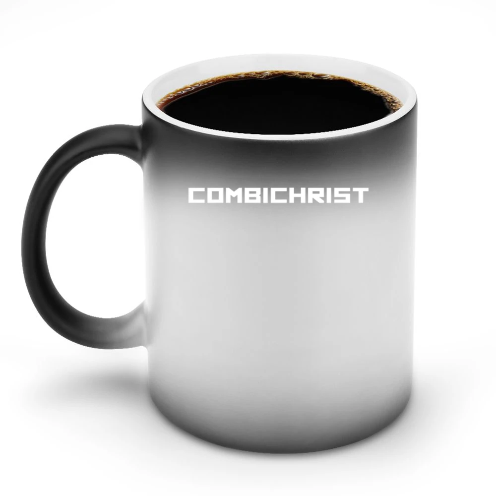 Combichrist white text Logo Discoloration Mug
