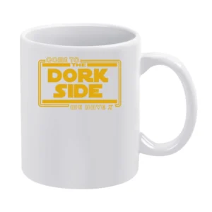 Come to the dork side we have pi funny star wars parody geek nerd T Sh White Mug