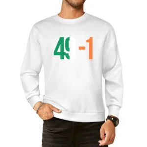 Connor Mcgregor 49-1 Mayweather Fight Irish Flag Boxing European Size Pullover Sweater
