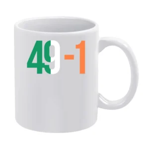 Connor Mcgregor 49-1 Mayweather Fight Irish Flag Boxing White Mug
