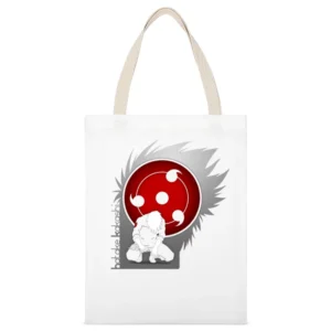 Copy Ninja hatake Kakashi the sharingan Naruto Shippuden anime manga T White Canvas Tote Shopping Bag