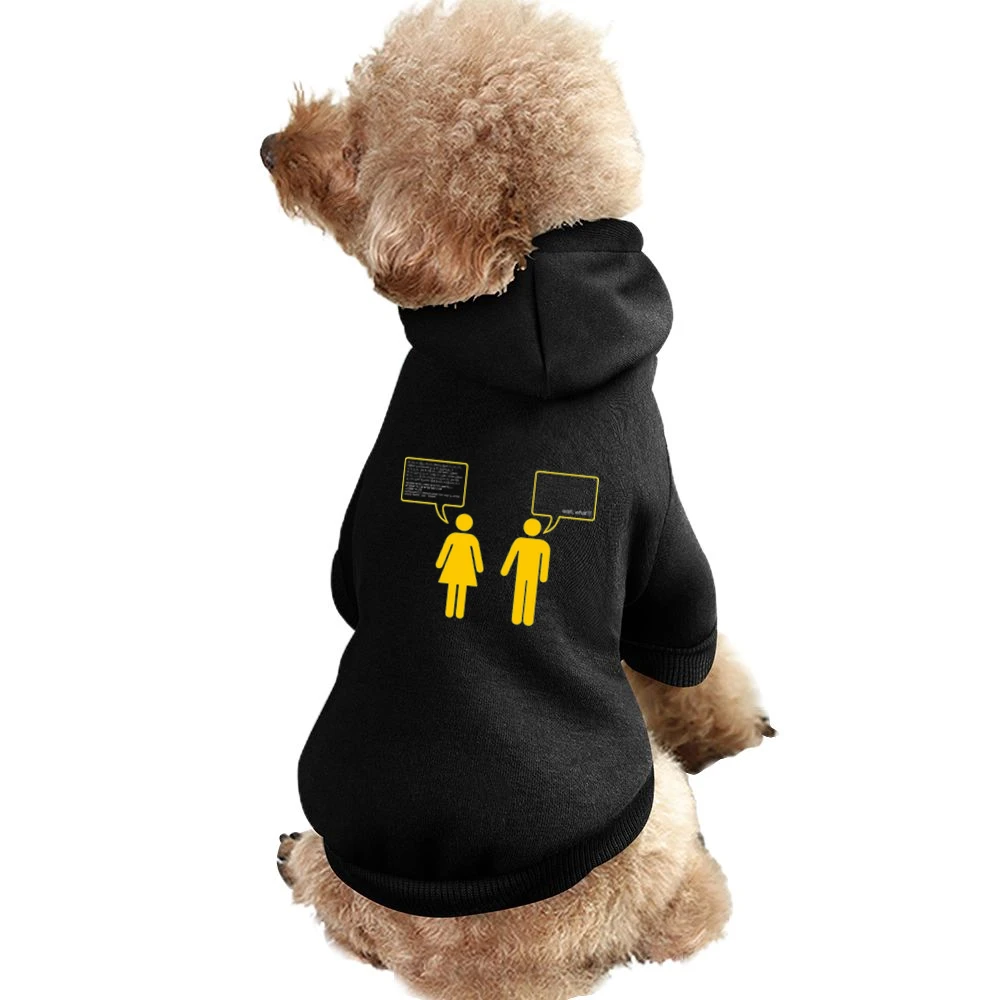 Couple argue oh eh do not understand funny Pet Apparel Clothes