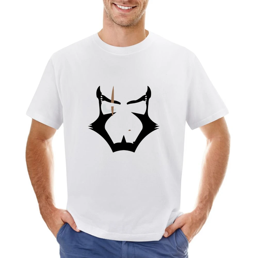 Cowboy bebop bounty hunter Jet Black face with scar eye Asian Size Men T-Shirt