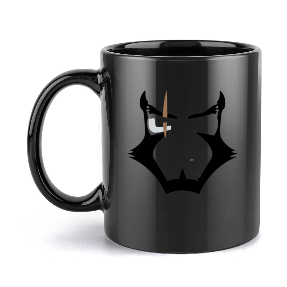 Cowboy bebop bounty hunter Jet Black face with scar eye Black Mug