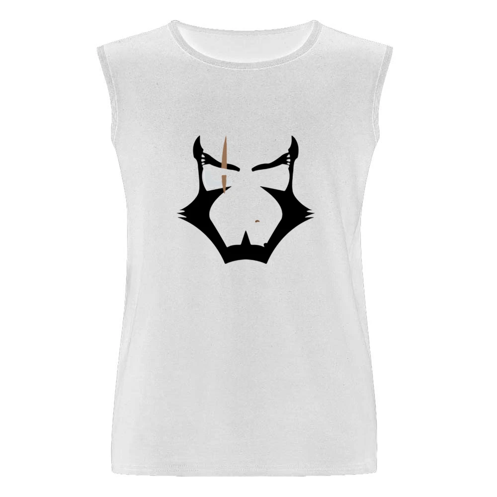 Cowboy bebop bounty hunter Jet Black face with scar eye Men Sleeveless T-Shirt