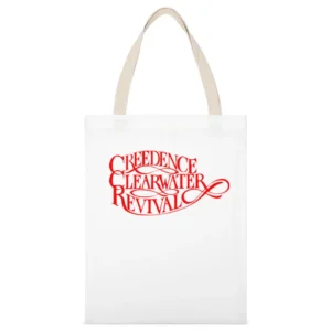 Creedence Clearwater Revival White Canvas Tote Shopping Bag