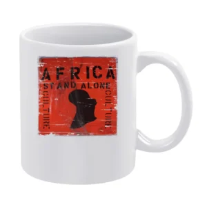 Culture Africa Stand Alone Album Cover Distressed Image White Mug
