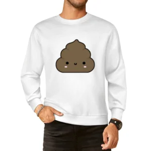 Cute Little Poop Adorable Cartoon Tee Shirt European Size Pullover Sweater