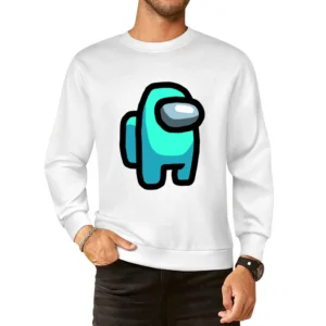 Cyan Suspect Fun Video Game Fan European Size Pullover Sweater