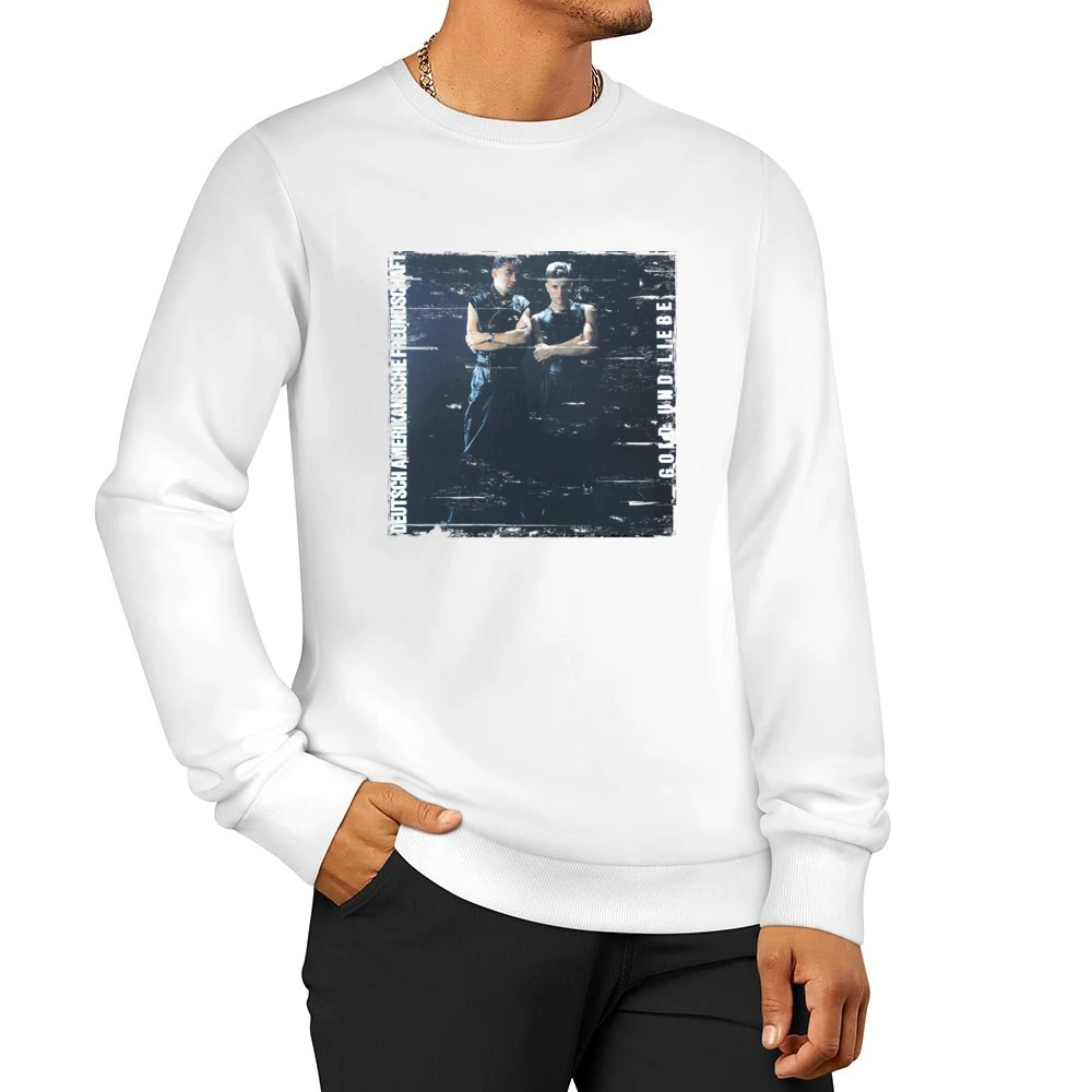 Daf Gold Und Liebe Album Cover Distressed Image Men Pullover Sweatshirt