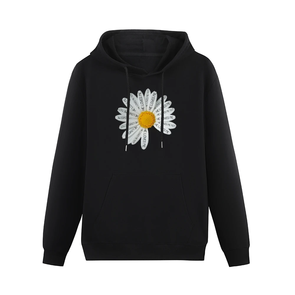 Daisy He Loves Me Cute Graphic Tee Shirt Men Hoodie With Pocket