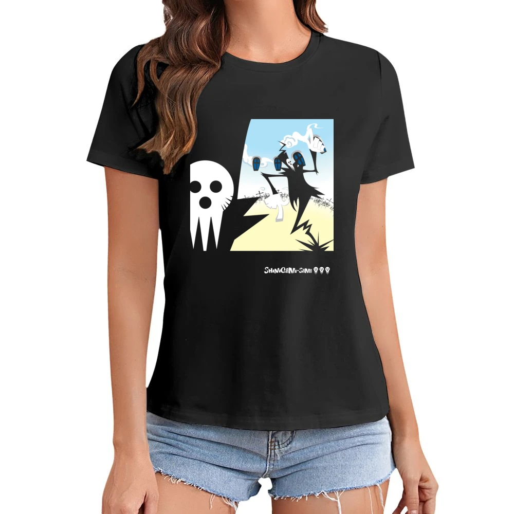 Dancing Reaper Asian Size Women Ladies T-shirt