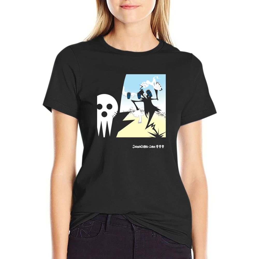 Dancing Reaper US Size Women Ladies T-shirt