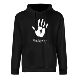 Dark Brotherhood we know hand palm European Size Men Hoodie
