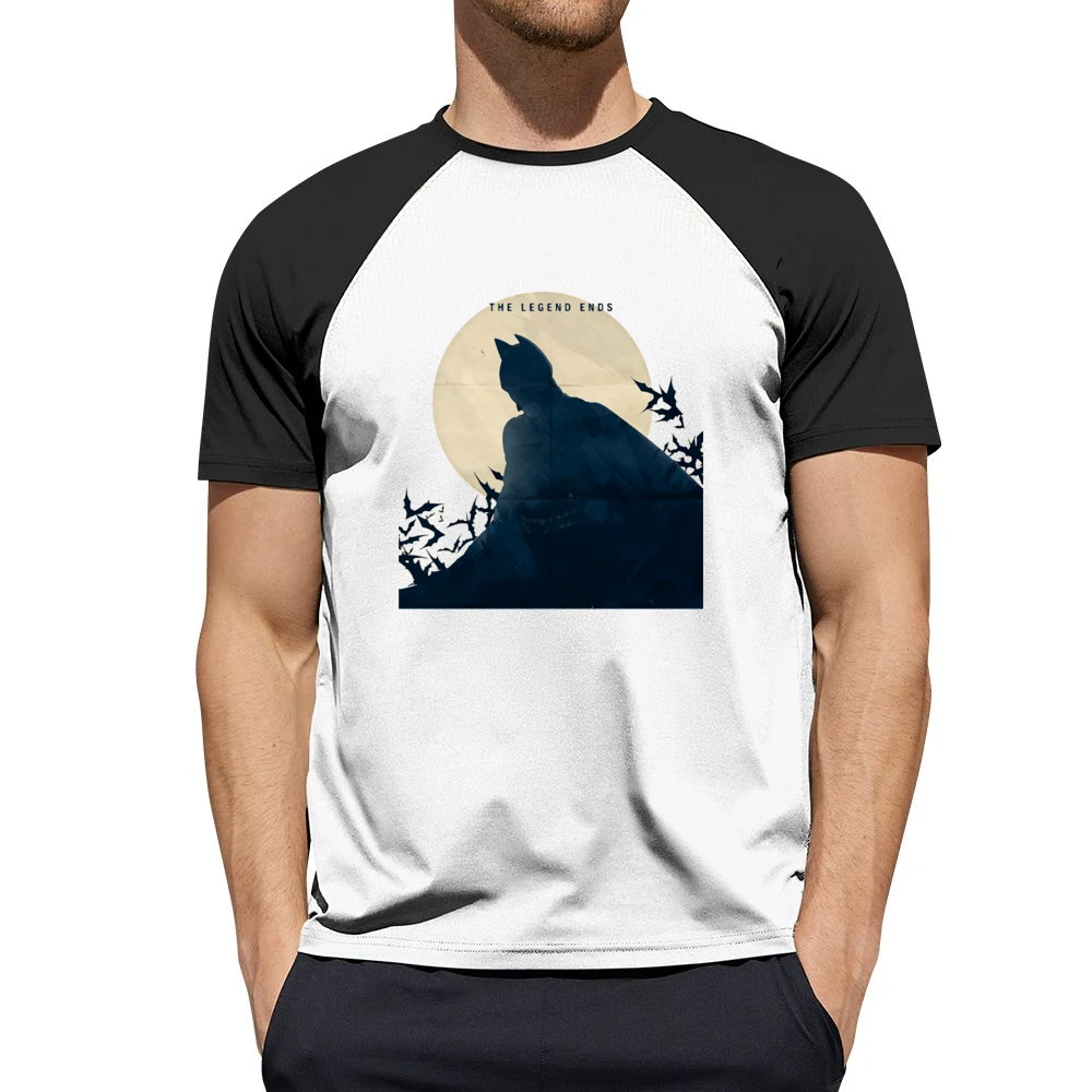 Dark Knight The legend End Batman bat over the moon shadow Men Short Sleeve T-Shirt
