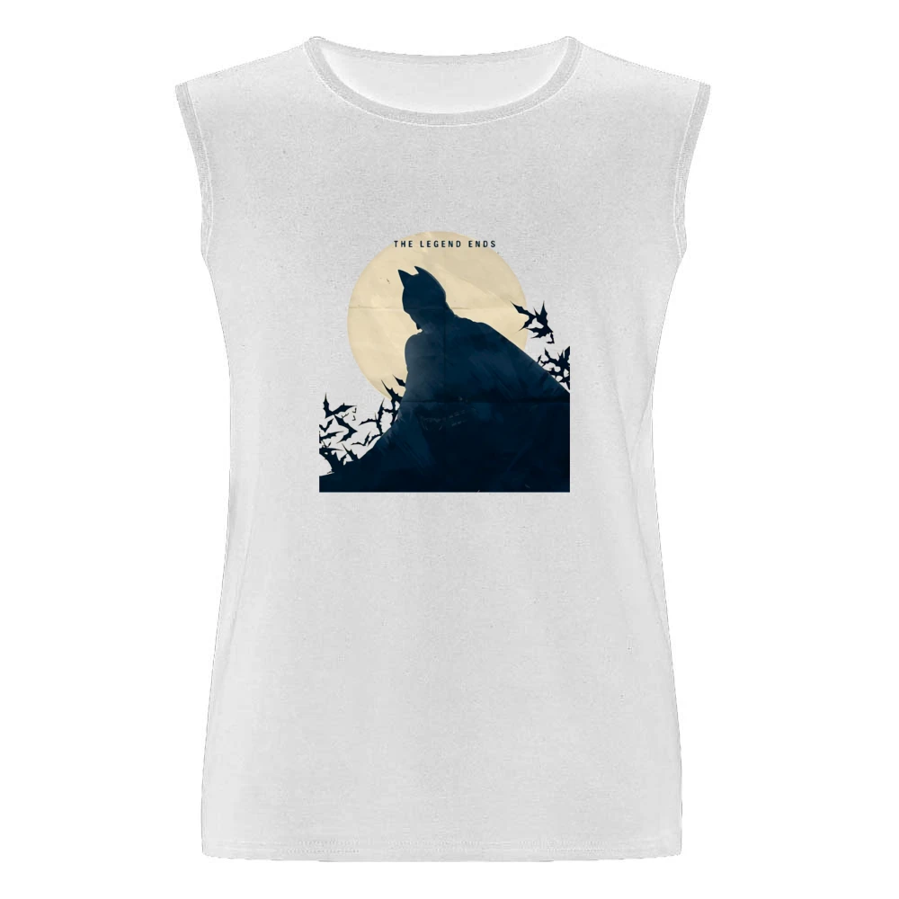 Dark Knight The legend End Batman bat over the moon shadow Men Sleeveless T-Shirt