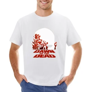 Dawn of the Dead Horror Movie Zombie Asian Size Men T-Shirt