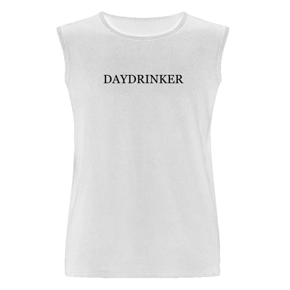 Daydrinker Funny Party Alcohol Graphic Drink Tee Shirt Men Sleeveless T-Shirt