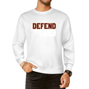 Defend The Land Black Out Cleveland Cavs Ohio Basketball Graphic Fan T European Size Pullover Sweater