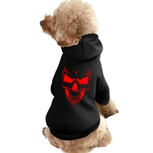 Demon evil red demonic skull Pet Apparel Clothes