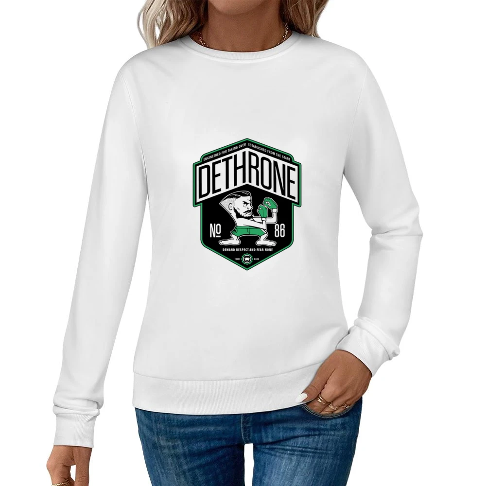 Dethrone Connor Mcgregor Tshirt (all Styles And Colors Available) Women Pullover Sweatshirt