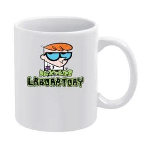 Dexters Laboratory Fun Cool Vintage Style Distressed Look Retro Tv Sho White Mug
