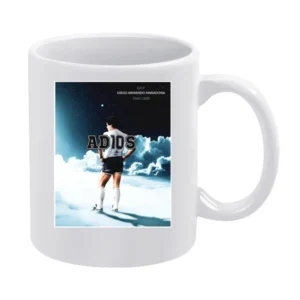 Diego Maradona Rip Adios Tribute Argentina Soccer Legend White Mug