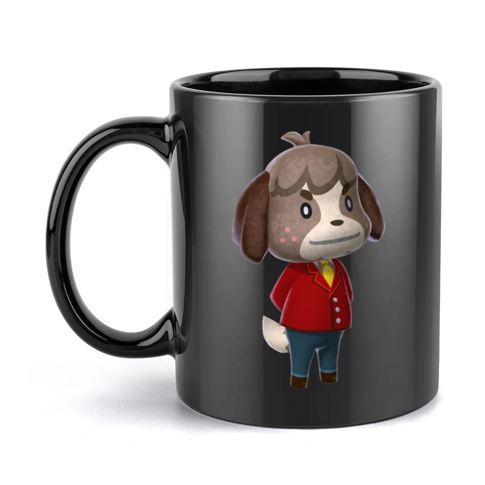 Digby From Animal Crossing Nintendo Character Video Game Black Mug