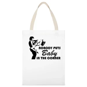 Dirty Dancing Baby White Canvas Tote Shopping Bag