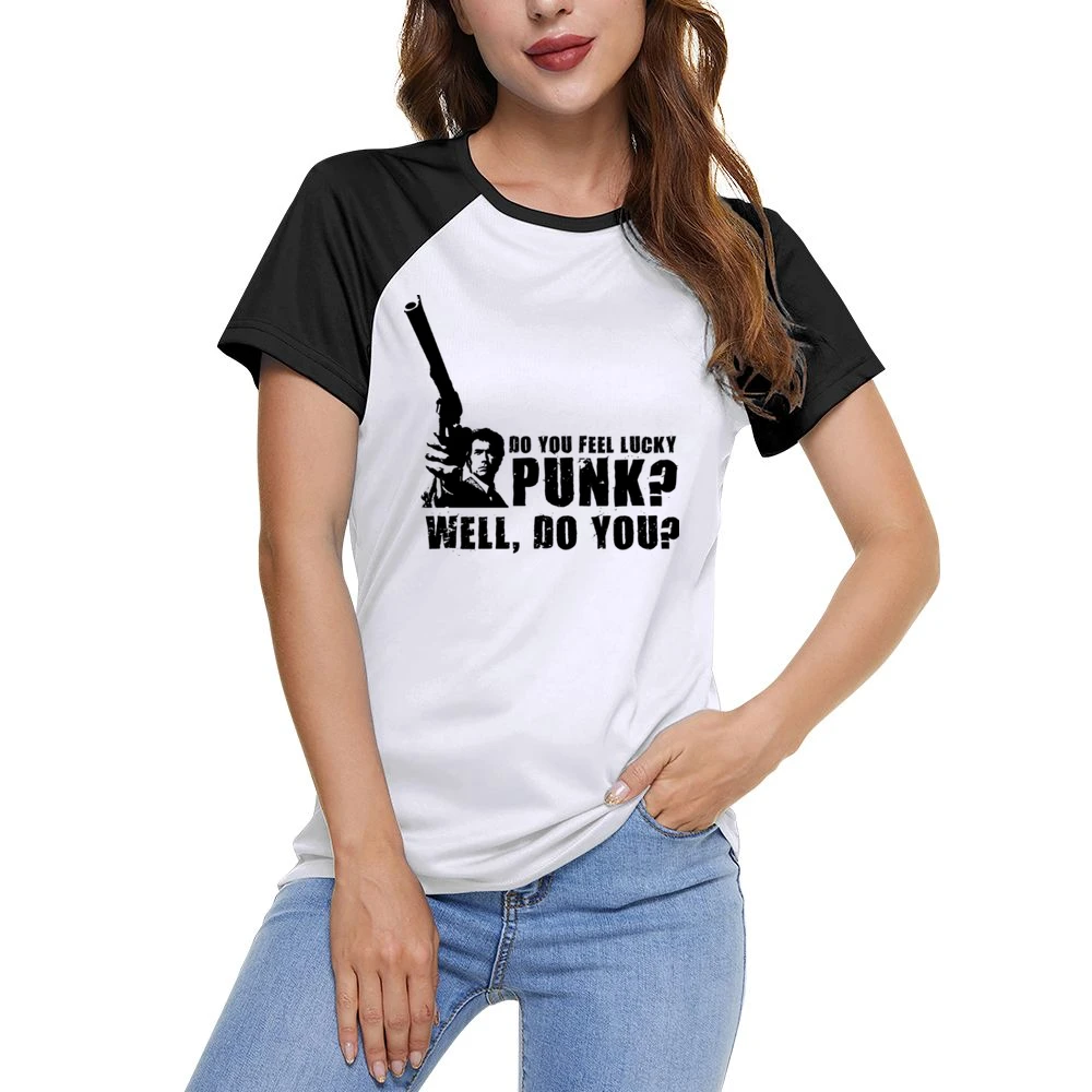Dirty Harry Punk Women Ladies Short Sleeve T-Shirt