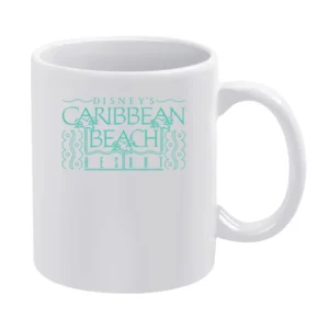 Disney's Caribbean Beach Resort Fun Vintage Cool Graphic Retro Tee Shi White Mug