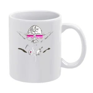 Dj Yoda Star Wars Retro Funny White Mug