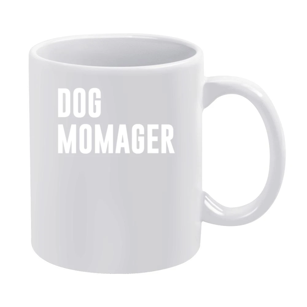 Dog Momager Funny Dog Mom Manager Popular Graphic Crewneck Sweatshirt White Mug