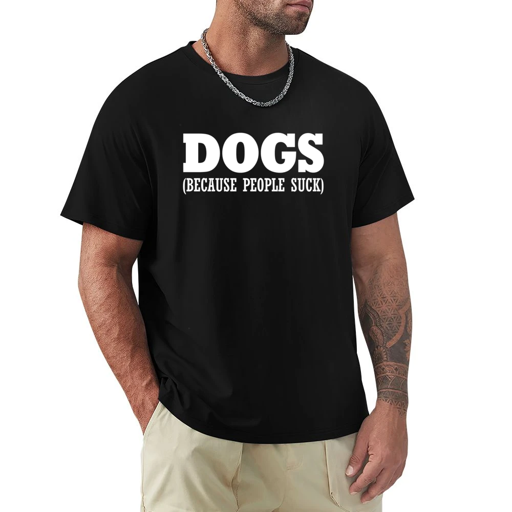 Dogs Because People Suck Fun Dog Lover Premium Men T-shirt