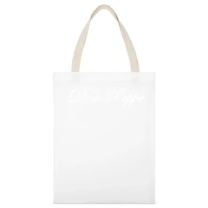 Don Peppe Entourage White Canvas Tote Shopping Bag