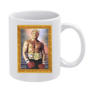 Donald Trump As Ivan Drago Rocky 4 Gold Frame Funny White White Mug