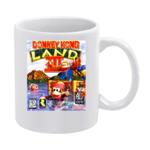 Donkey Kong Land 3 Game Boy Nintendo Old School Retro Video Game Fan D White Mug