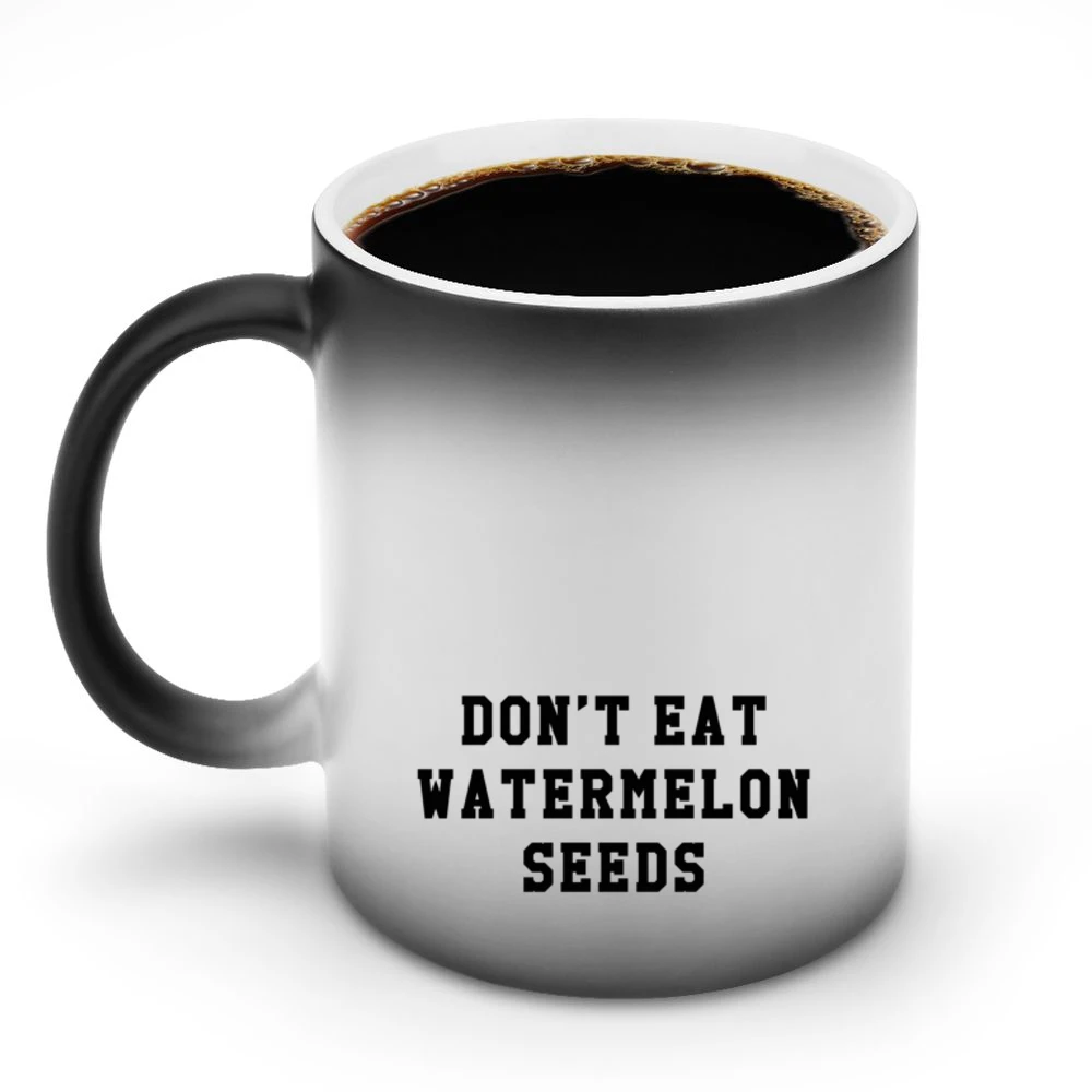 Dont Eat Watermelon Seeds Funny Pregnancy Cool Graphic Baby Discoloration Mug