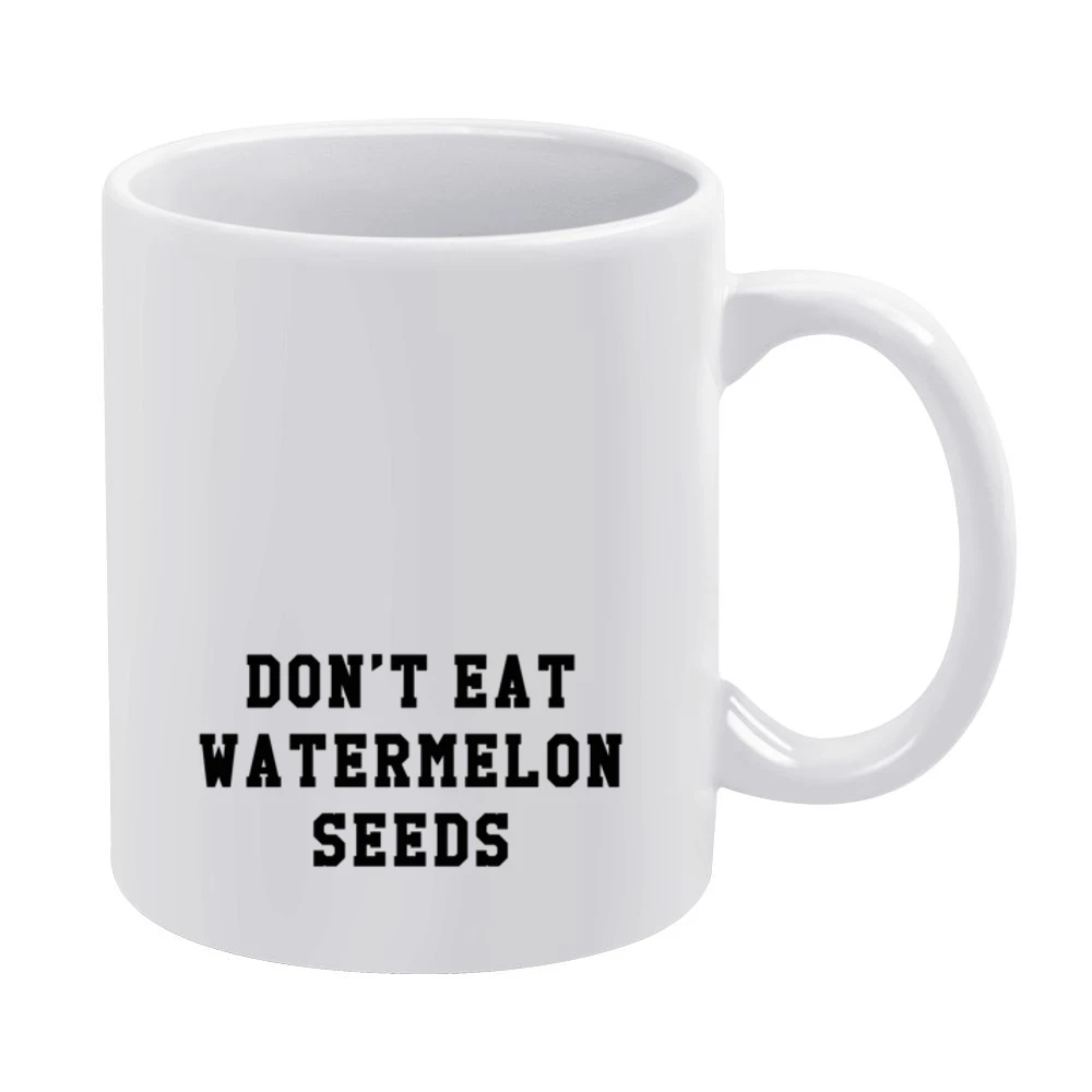 Dont Eat Watermelon Seeds Funny Pregnancy Cool Graphic Baby White Mug