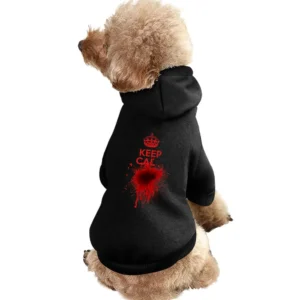 Dont Keep Calm Funny Blood Splatter Parody Graphic Tee Shirt Pet Apparel Clothes