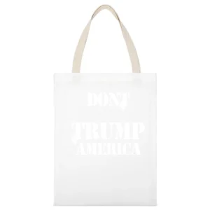 Dont Trump America Popular Usher BET Awards Show Graphic Political Mus White Canvas Tote Shopping Bag