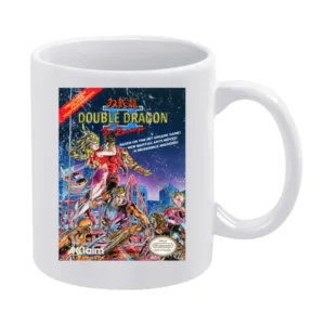 Double Dragon 2 Nes Nintendo Old School Retro Video Game Fan Distresse White Mug