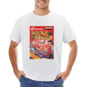 Double Dragon Nes Nintendo Old School Retro Video Game Fan Distressed Asian Size Men T-Shirt