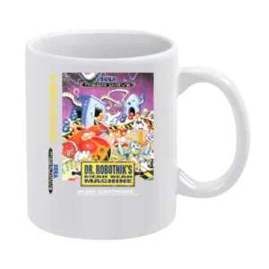 Dr Robotniks Mean Bean Machine Sega Genesis Old School Retro Video Gam White Mug